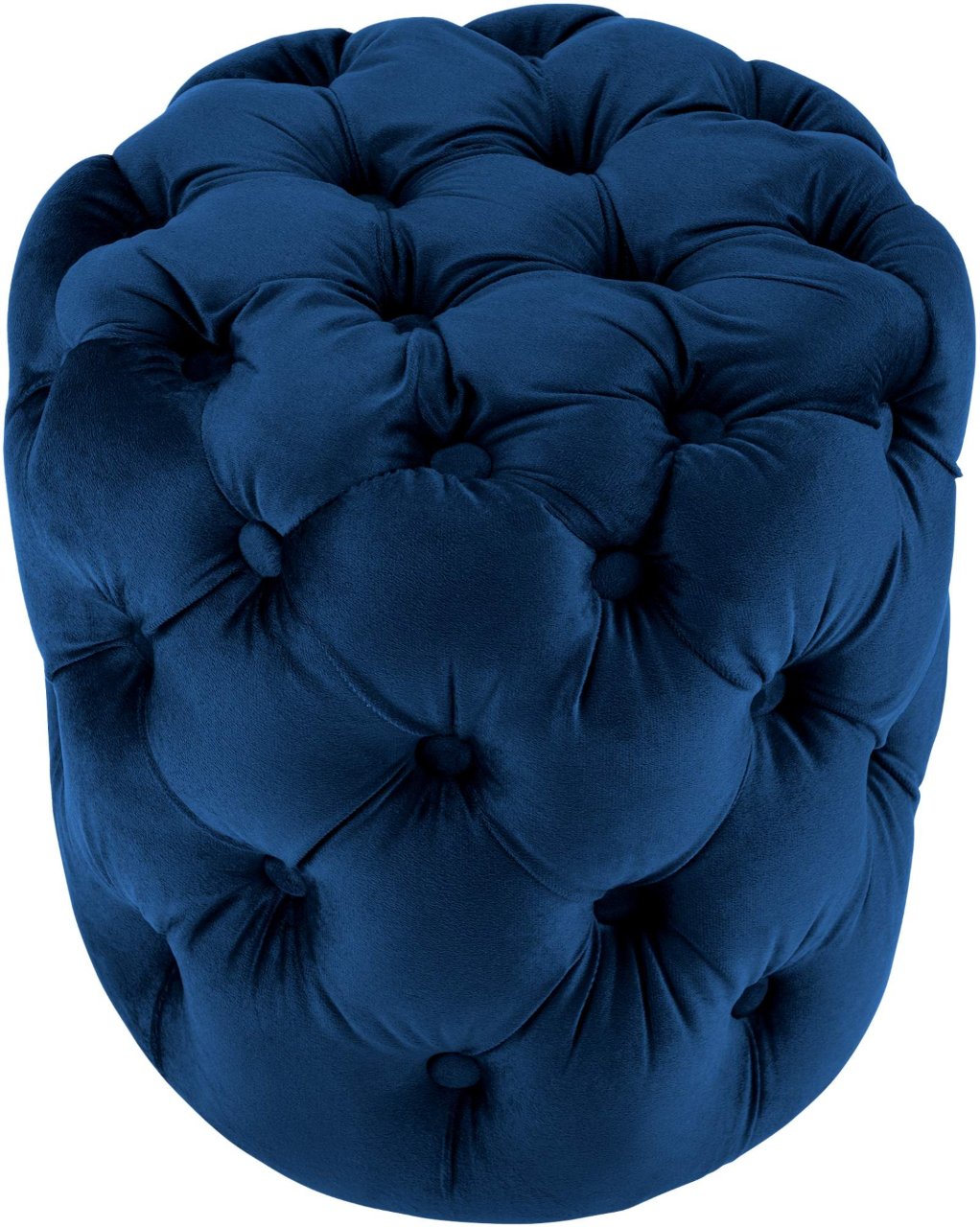 Poef Drancy Fluweel blauw,M blau