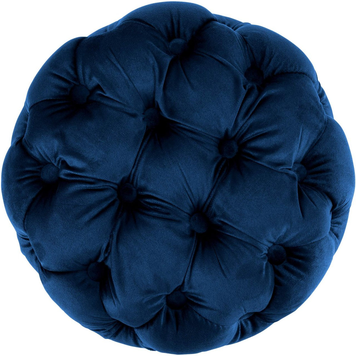Poef Drancy Fluweel blauw,M blau
