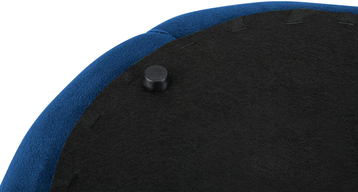 Poef Drancy Fluweel blauw,M blau
