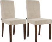 Set van 2 eetkamerstoelen Ina Cord licht bruin,antiek donker hellbraun