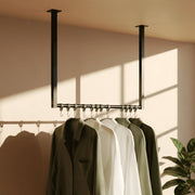 Kledingstang Fenton met 12 haken 60x60 cm schwarz