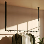 Kledingstang Fenton met 12 haken 100x80 cm schwarz