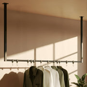 Kledingstang Fenton met 12 haken 120x80 cm schwarz