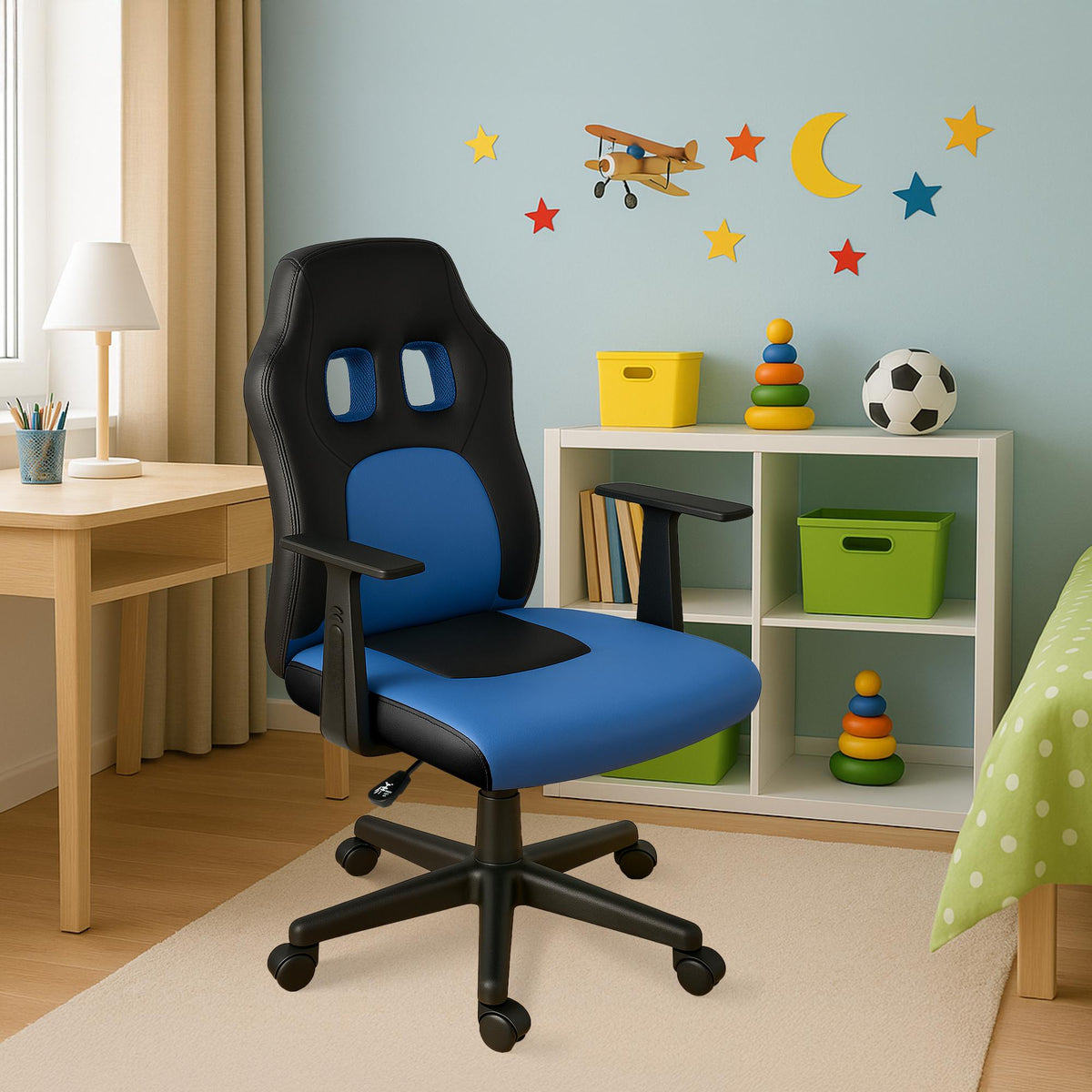 Bureaustoel Fun voor kinderen zwart/blauw schwarz/blau