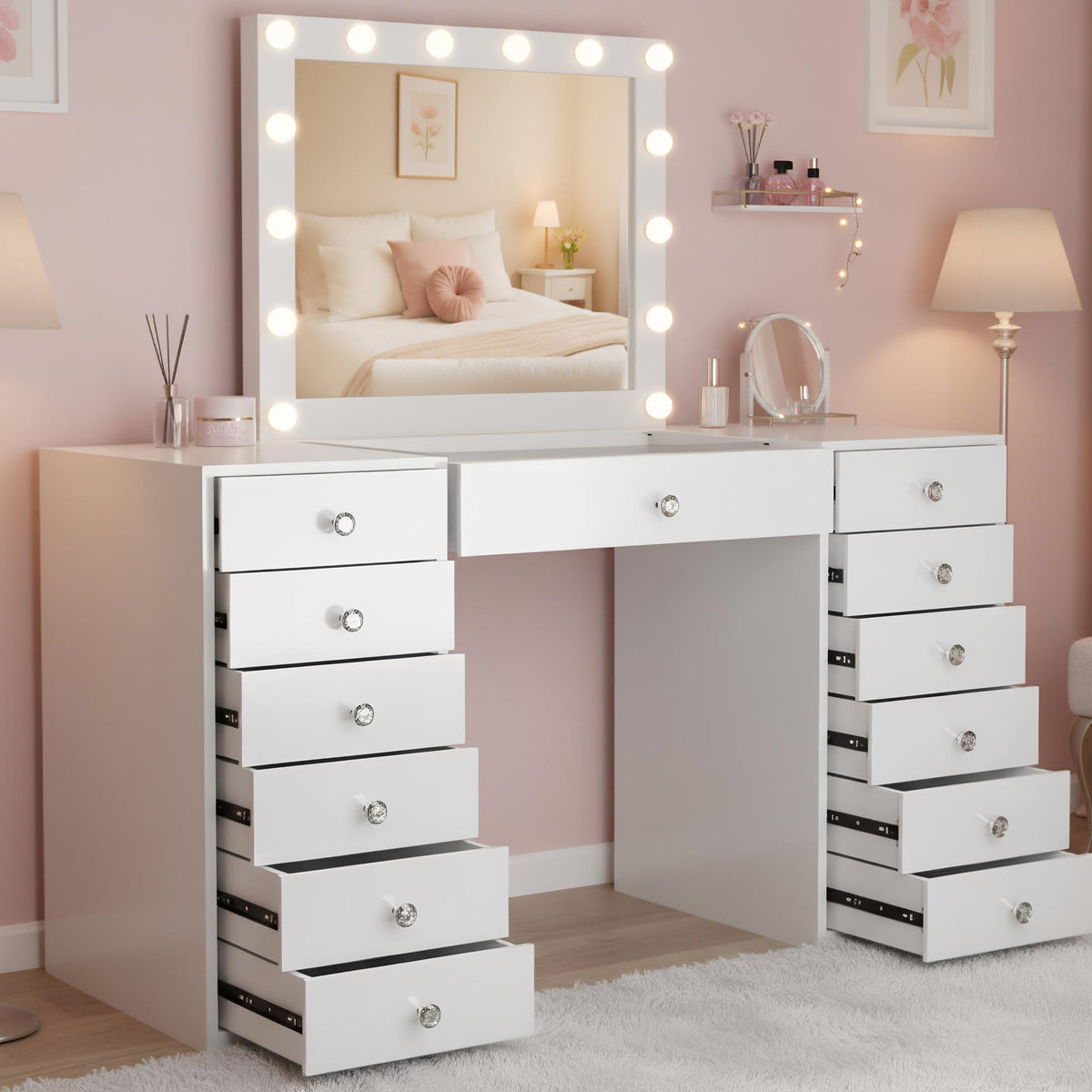 Kaptafel Attalla wit weiß