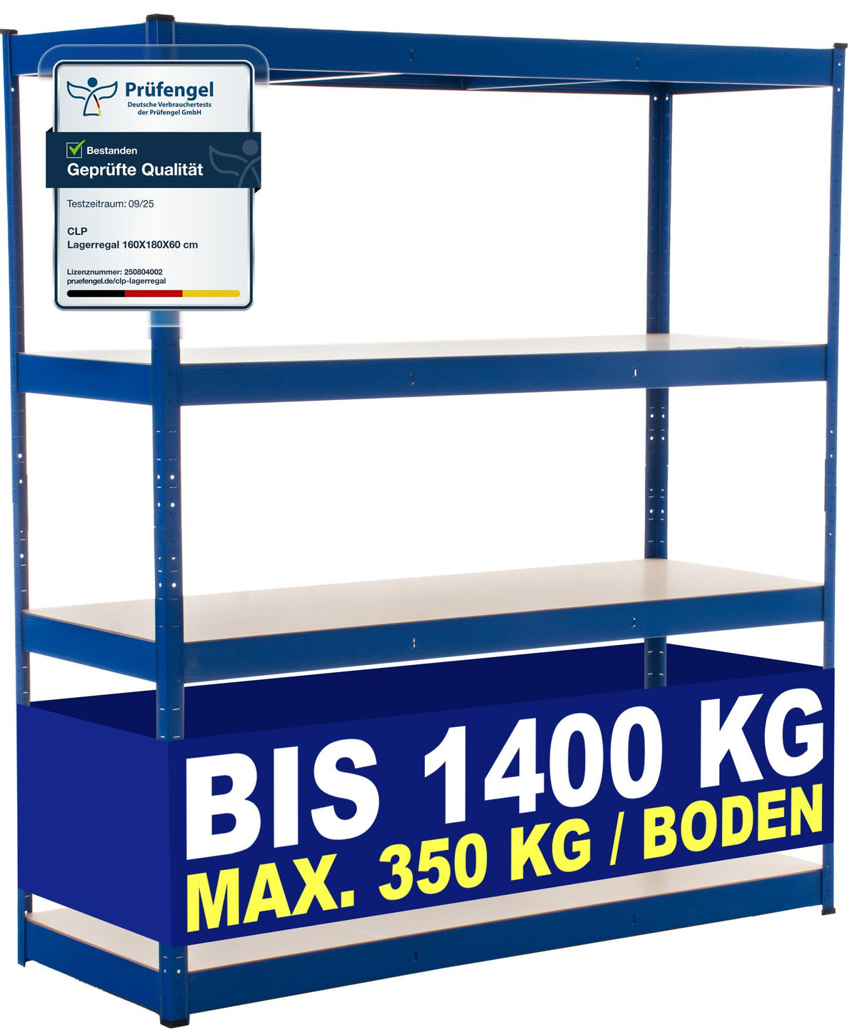 Stelling 160x60x180 cm blauw blau