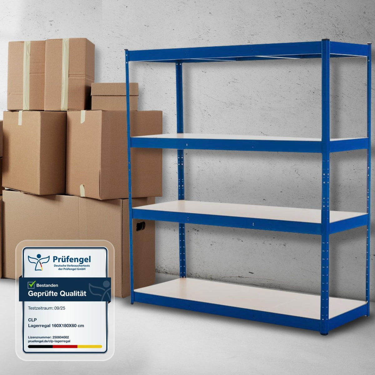 Stelling 160x60x180 cm blauw blau