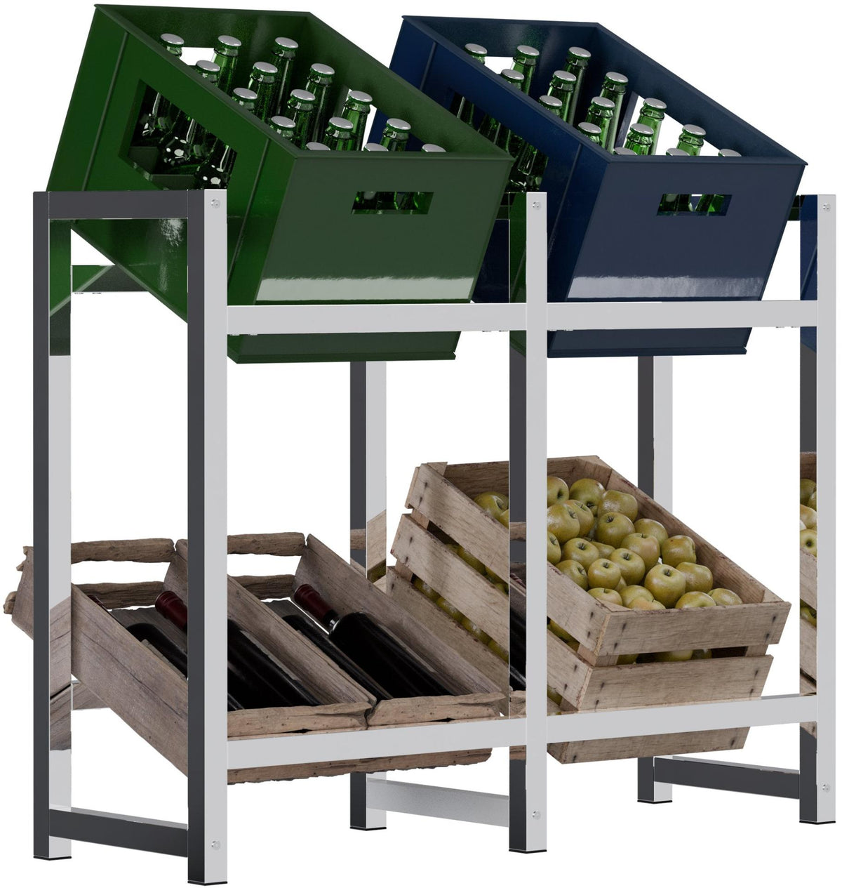 Krattenrek Stack chroom,75x91x31 cm chrom