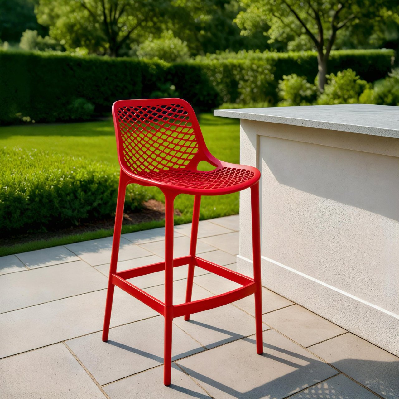 Barkruk Air rood rot