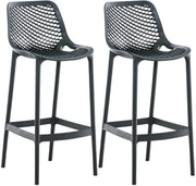 Set van 2 barkrukken Air donkergrijs dunkelgrau