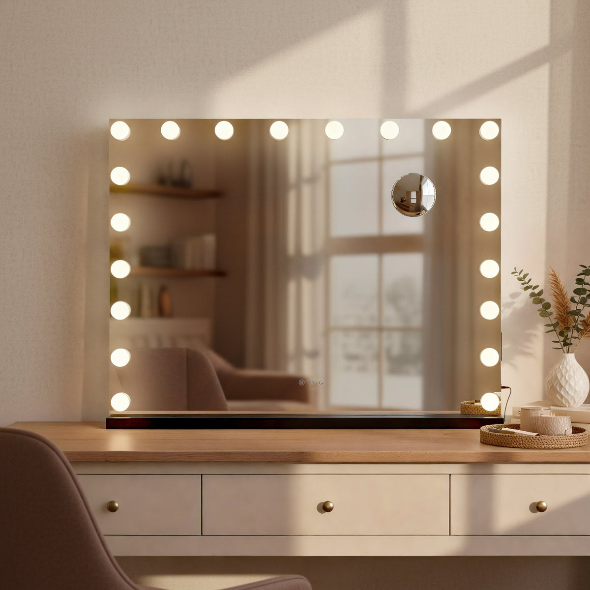 Schminkspiegel Norlina ohne Bluetooth schwarz