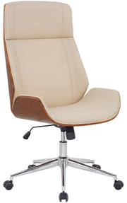 Bureaustoel Varel walnoot/creme walnuss/creme