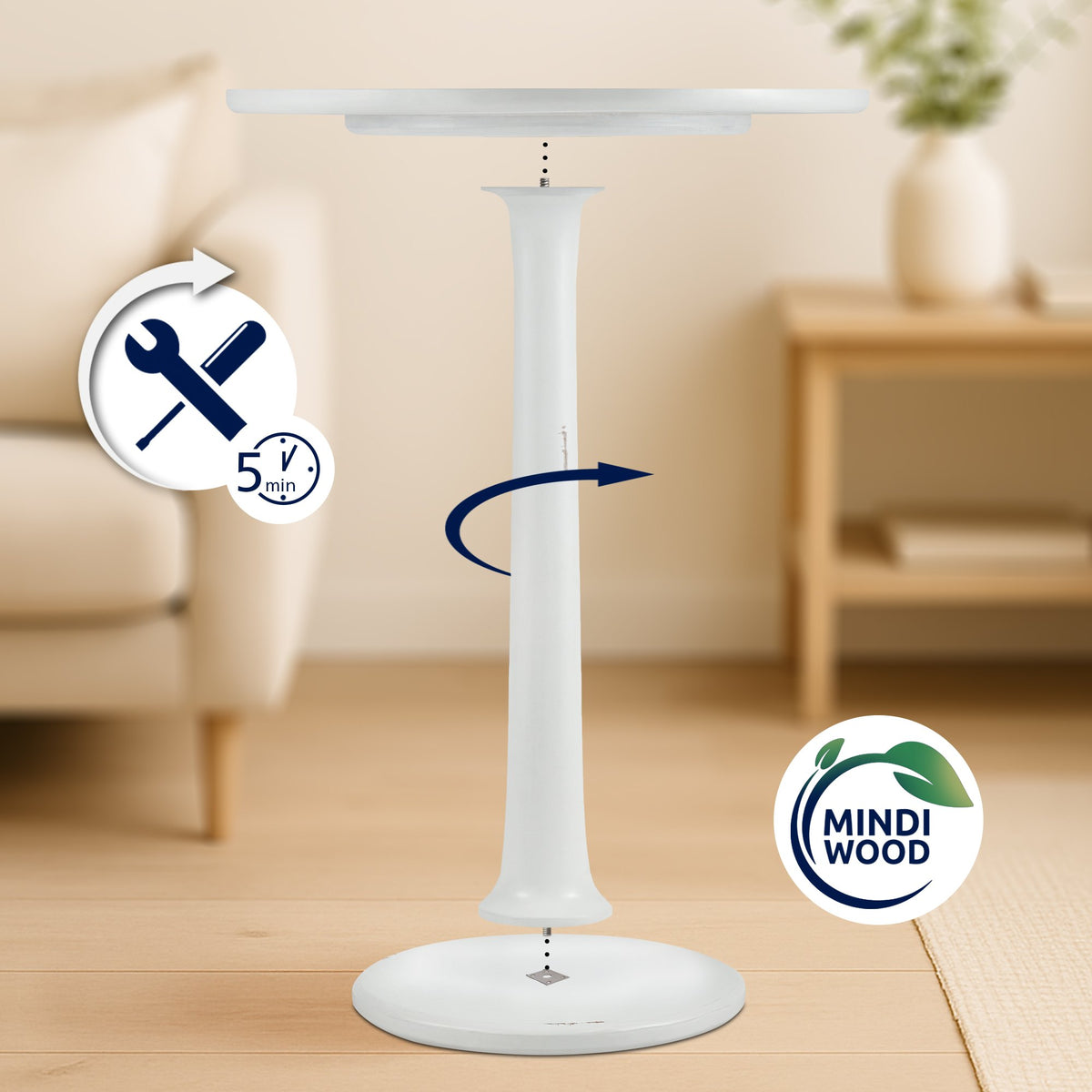 Bijzettafel Farragut antiek/wit antik weiß