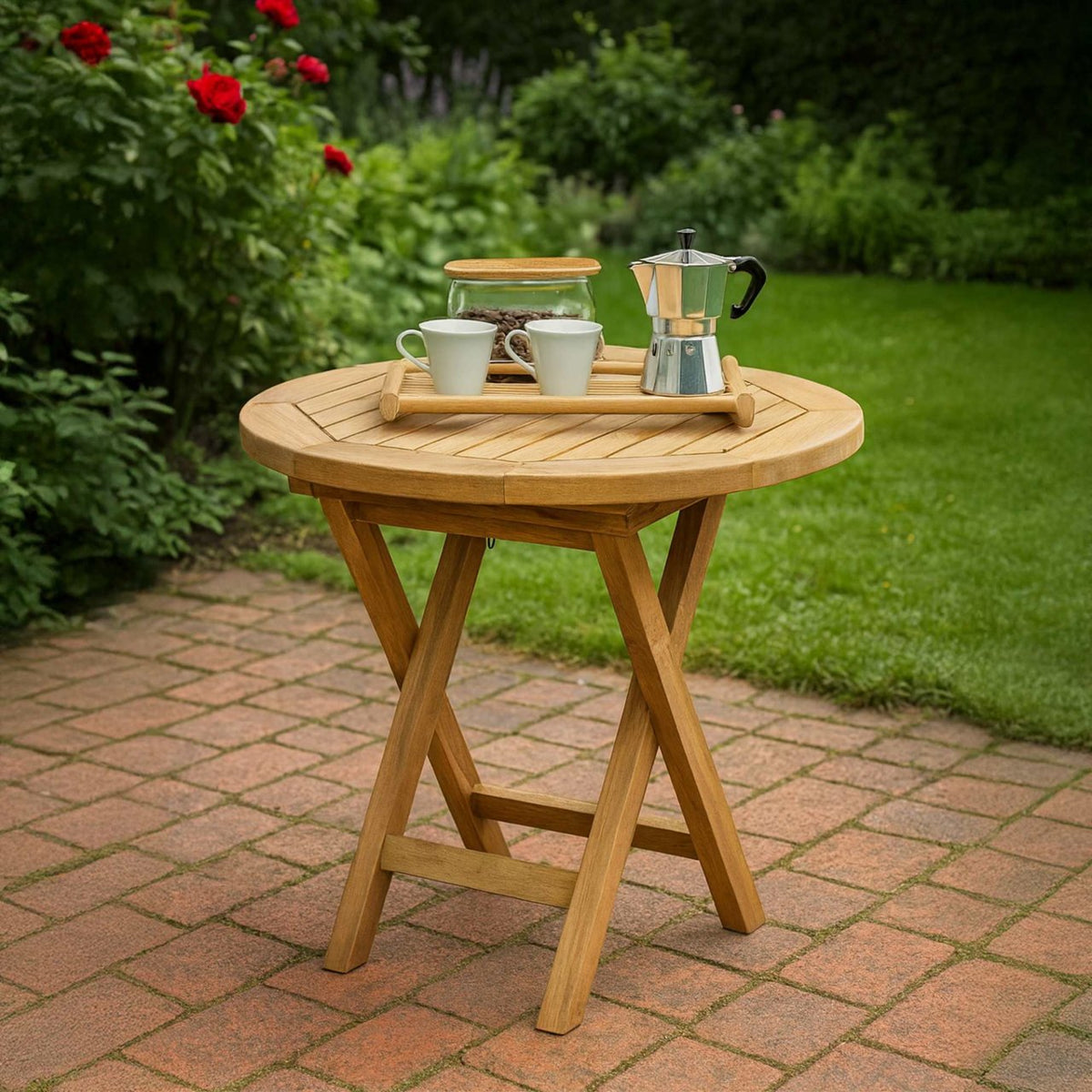 Bijzettafel Moon bruin braun