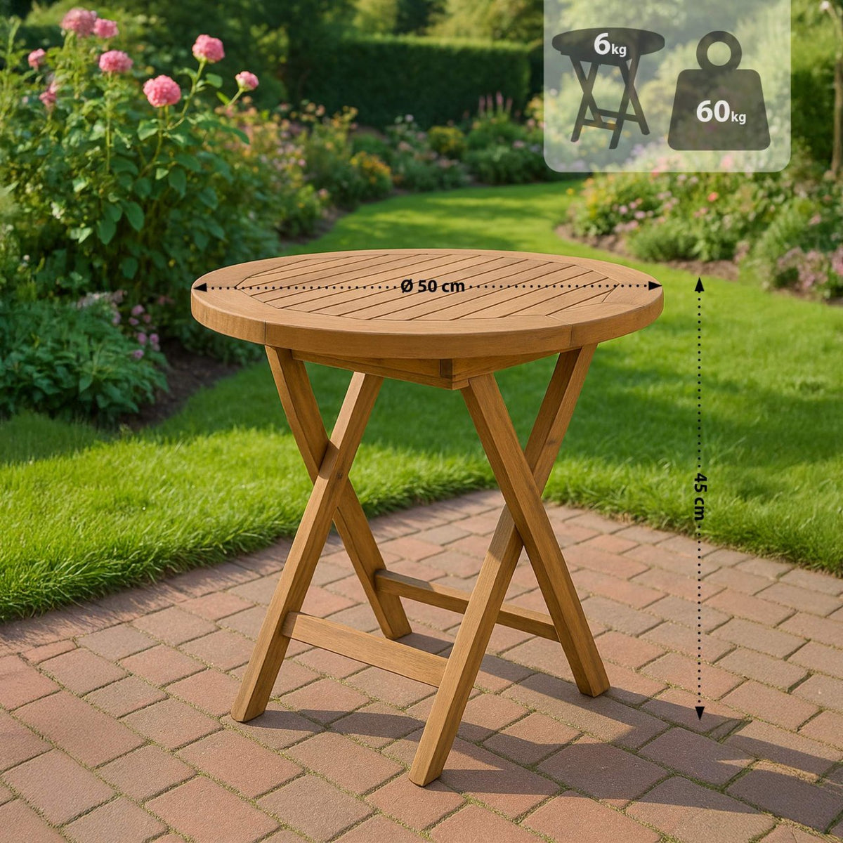 Bijzettafel Moon bruin braun