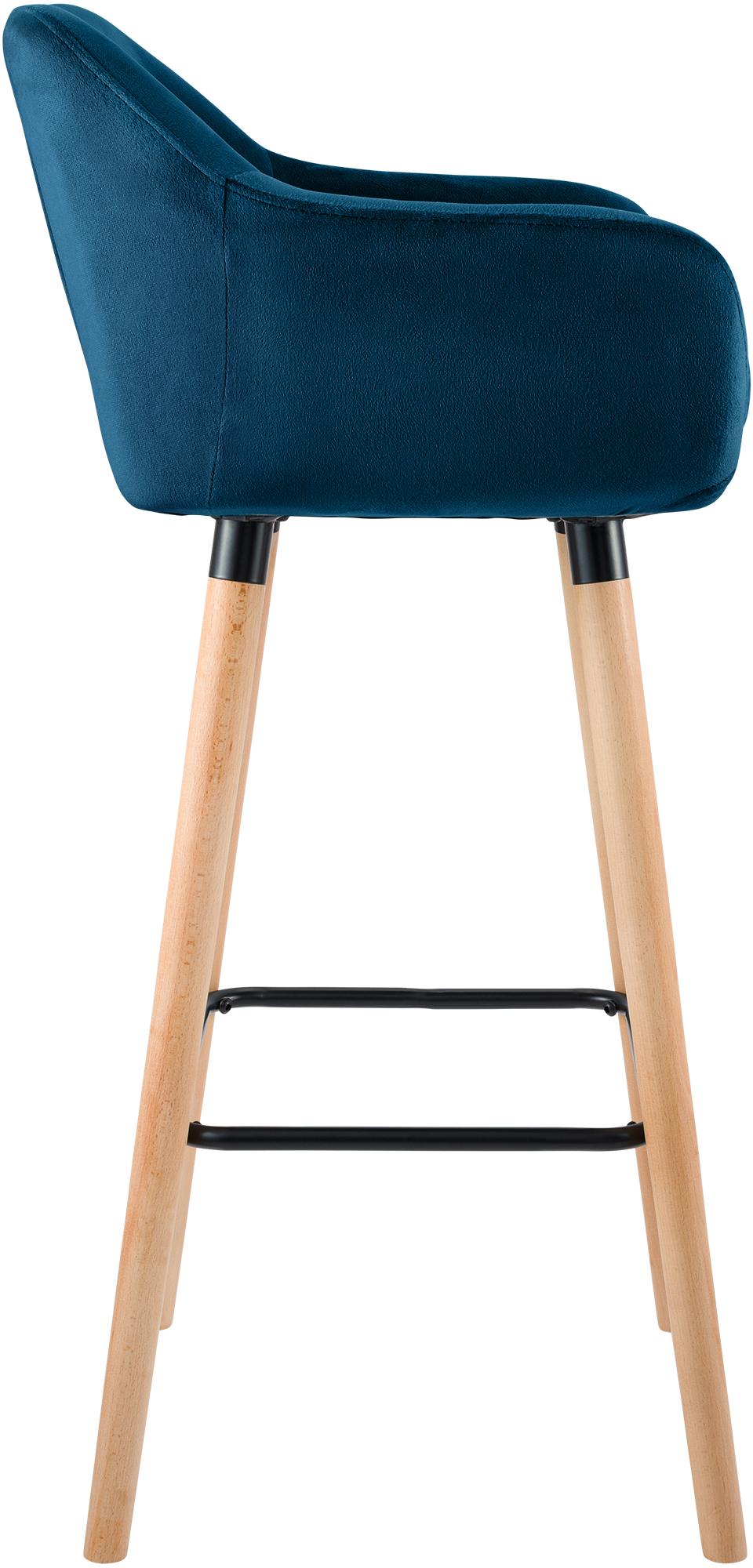 Barkruk Grant Fluweel blauw blau