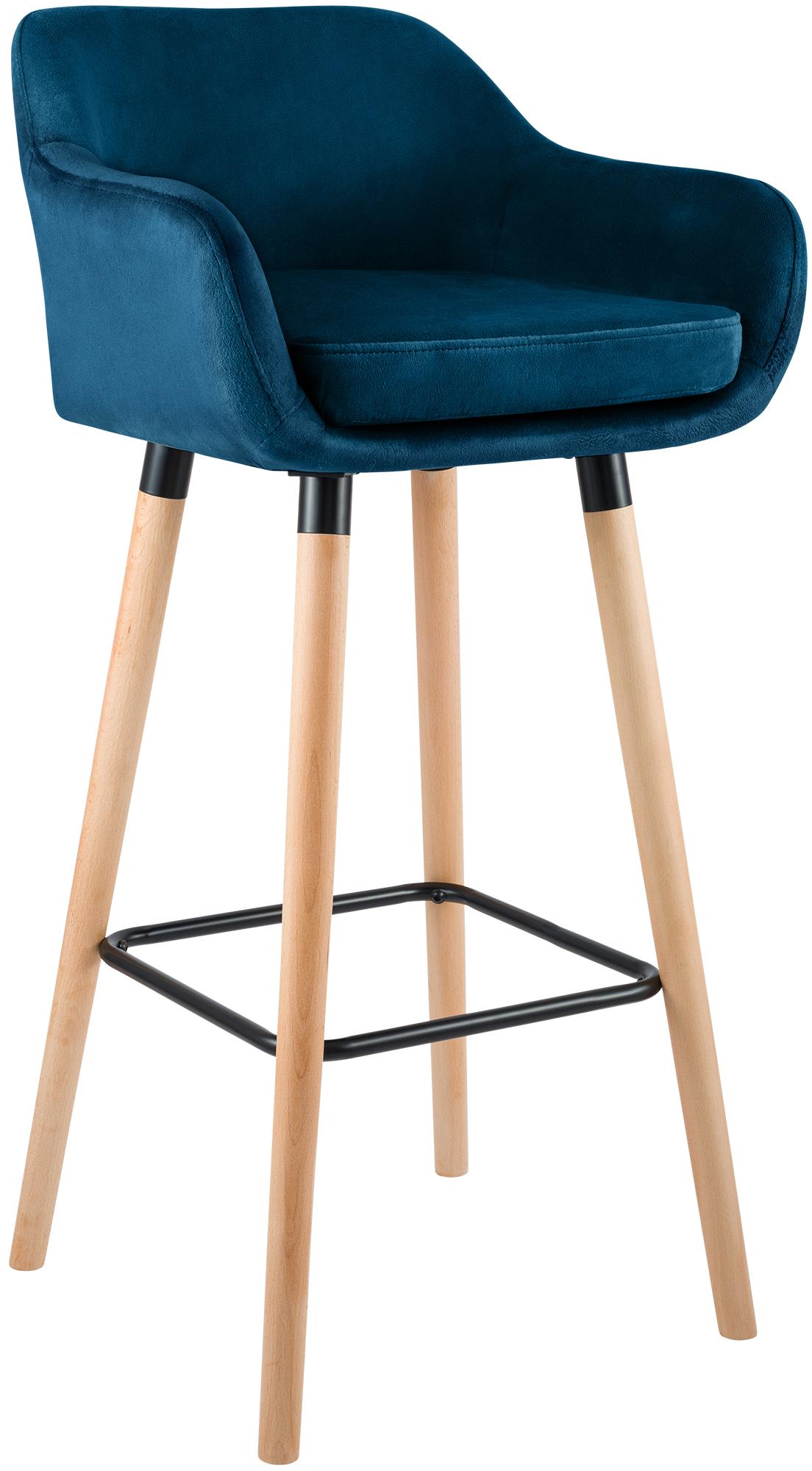 Barkruk Grant Fluweel blauw blau