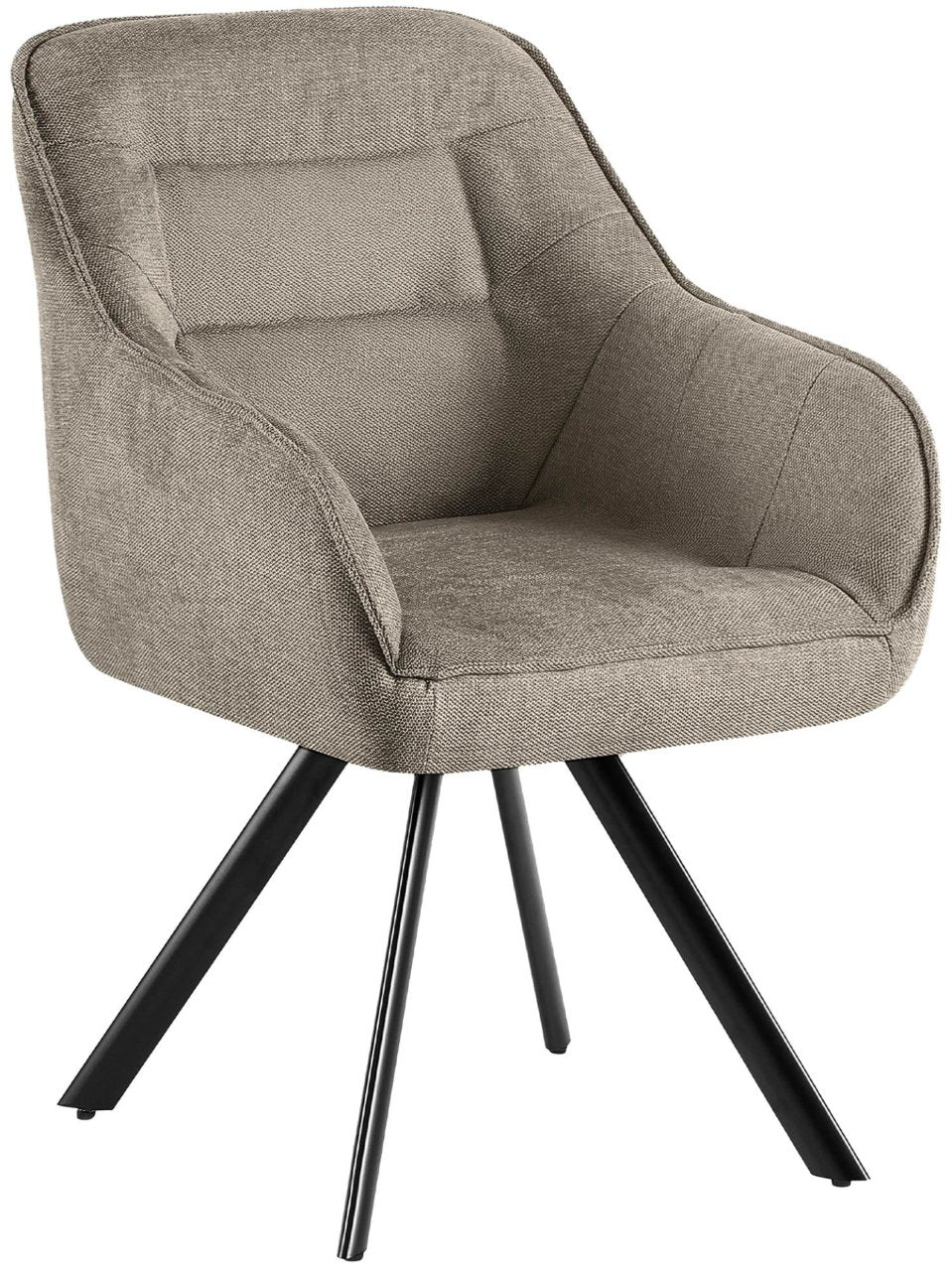 Eetkamerstoel Pettuli taupe,Stof taupe