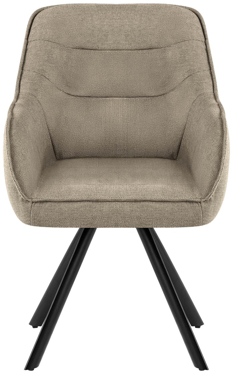 Eetkamerstoel Pettuli taupe,Stof taupe