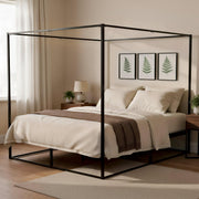 Hemelbed Batoni 180 x 200 cm schwarz