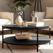 Salontafel Edduma grijs,Ø 80 cm grau