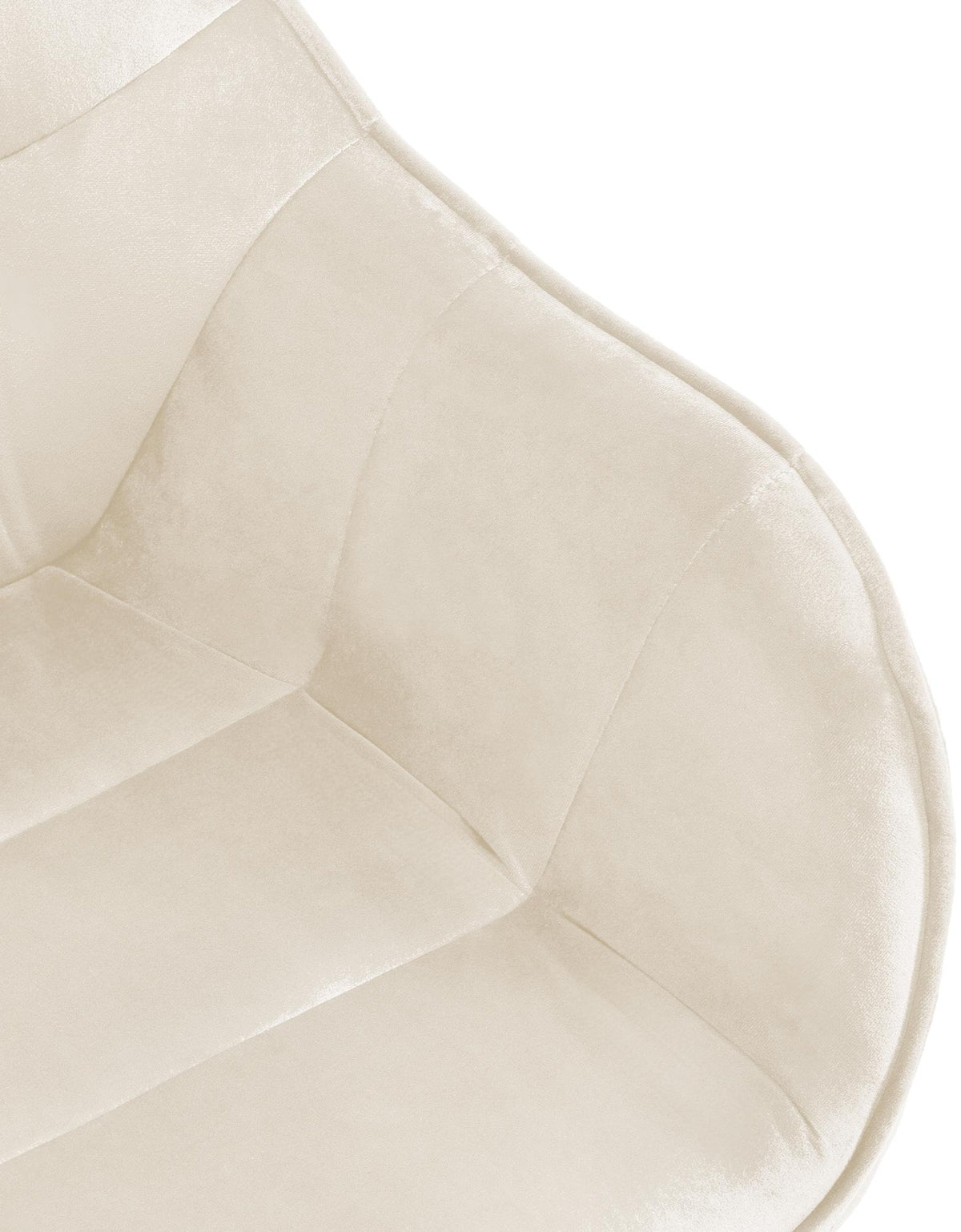 Eetkamerstoel Russel creme,Fluweel creme