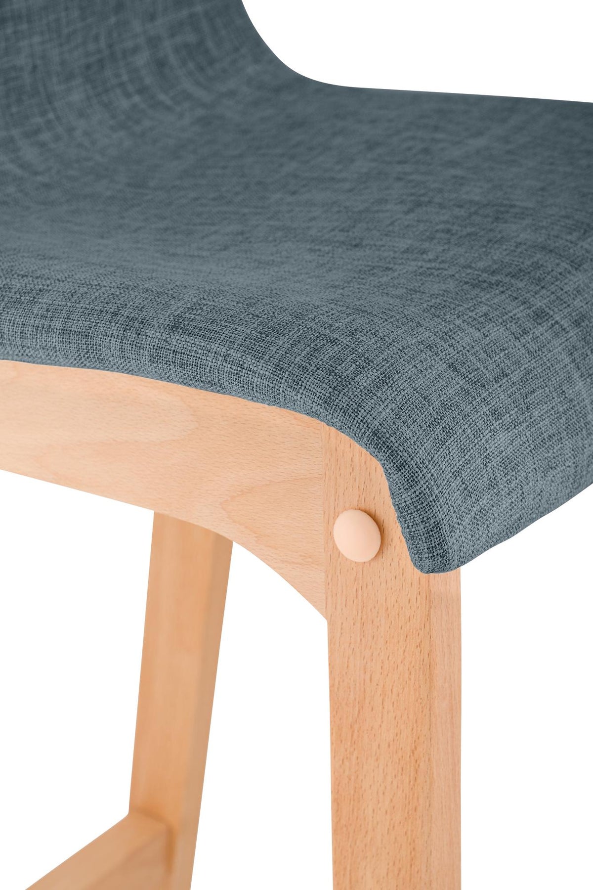 Set van 2 barkrukken Hover Natura Stof blauw blau