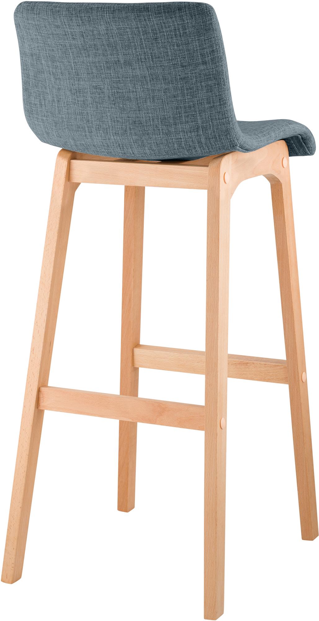Set van 2 barkrukken Hover Natura Stof blauw blau