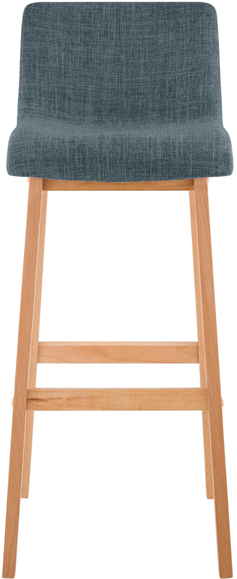 Set van 2 barkrukken Hover Natura Stof blauw blau