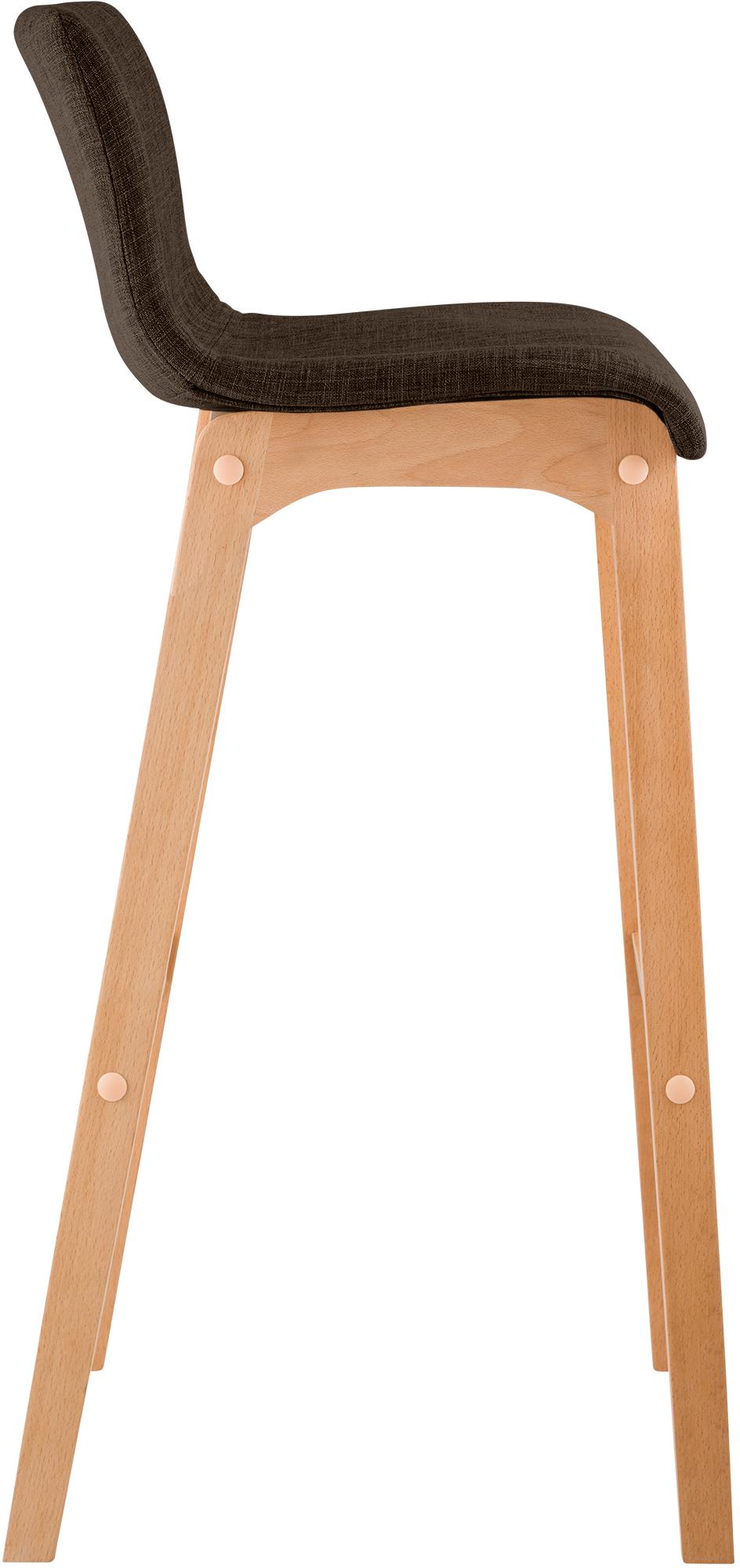 Set van 2 barkrukken Hover Natura Stof bruin braun
