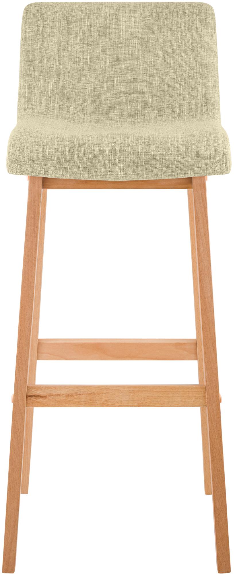Set van 2 barkrukken Hover Natura Stof creme creme