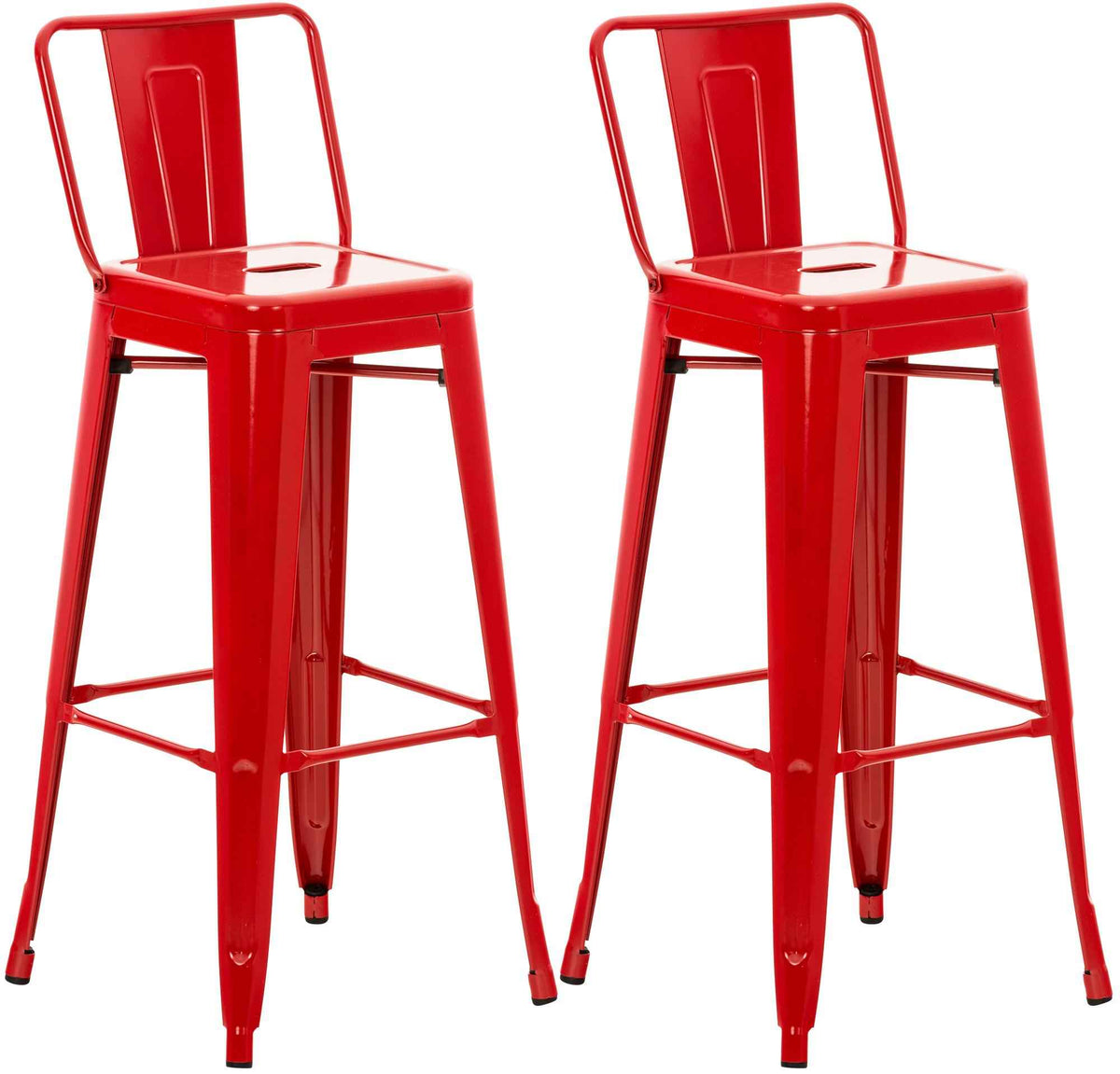 Set van 2 barkrukken Mason rood rot