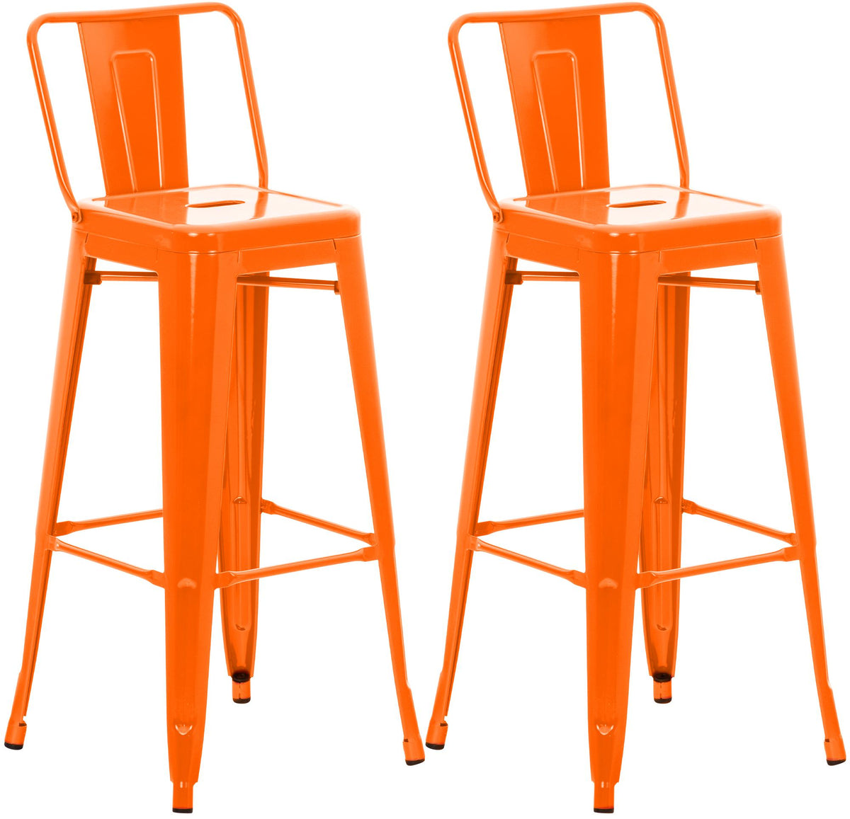 Set van 2 barkrukken Mason oranje orange