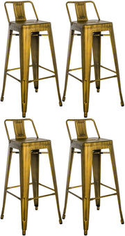 4er Set Barhocker Mason gold