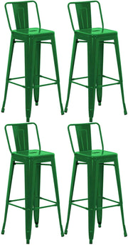 4er Set Barhocker Mason grün