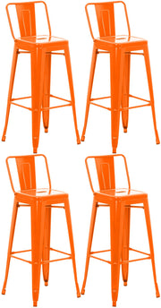 4er Set Barhocker Mason orange