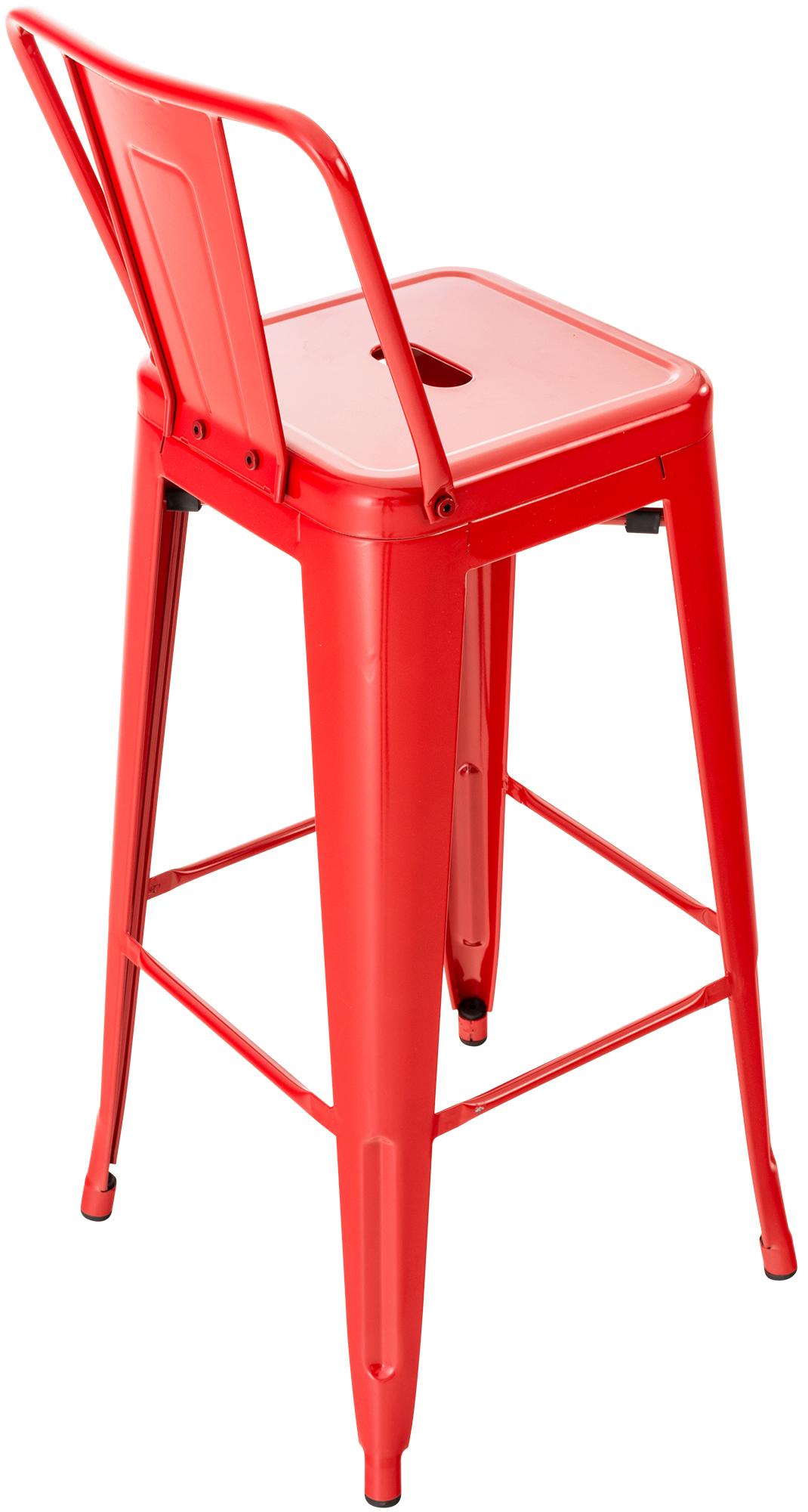 4er Set Barhocker Mason rot