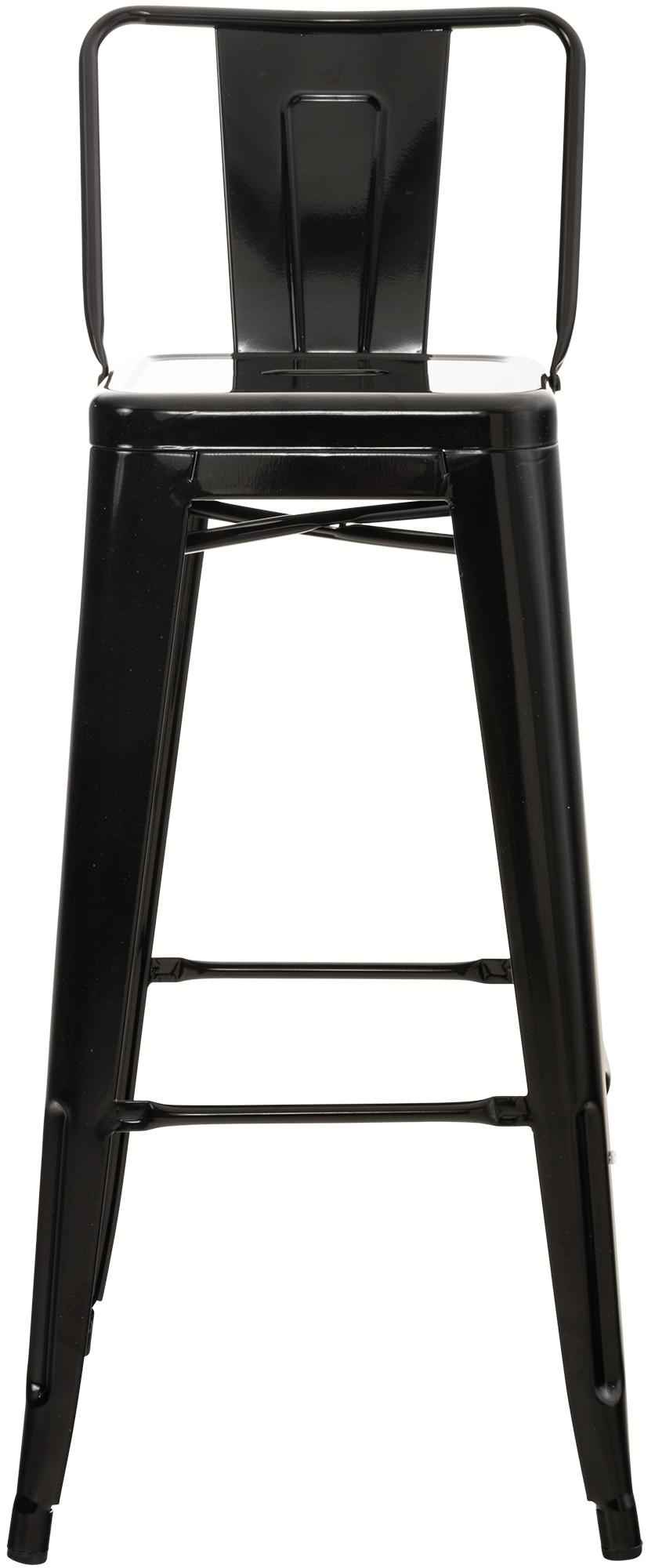 4er Set Barhocker Mason schwarz-gold