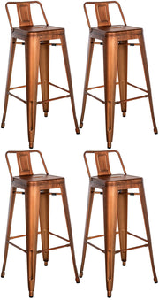 4er Set Barhocker Mason kupfer