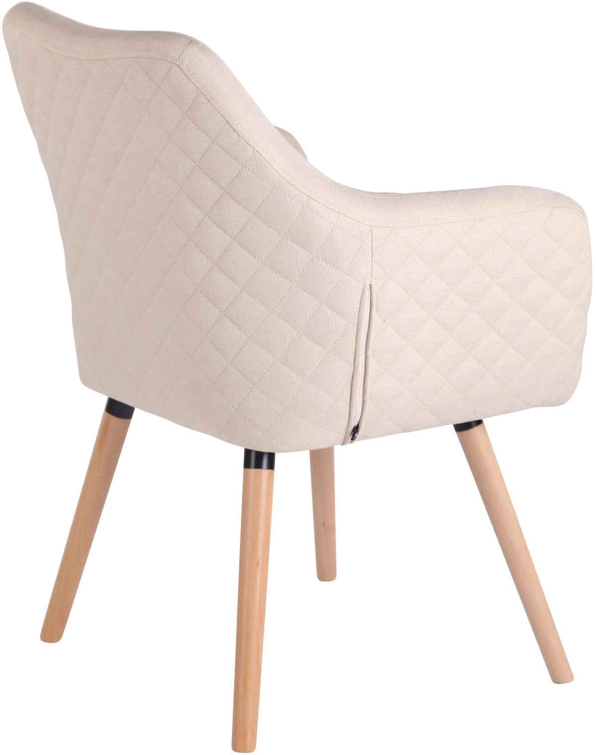 Eetkamerstoel Gent Stof natura,creme creme
