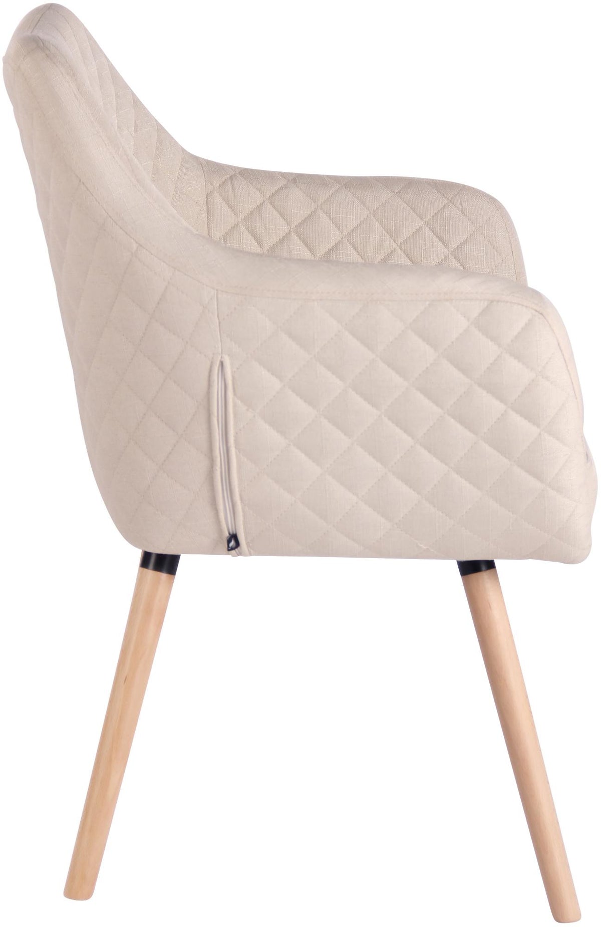 Eetkamerstoel Gent Stof natura,creme creme