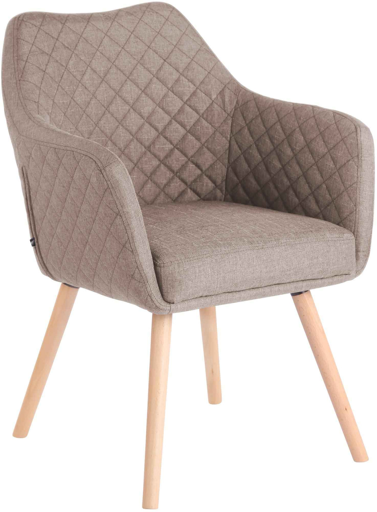 Eetkamerstoel Gent Stof natura,taupe taupe