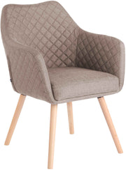 Eetkamerstoel Gent Stof natura,taupe taupe