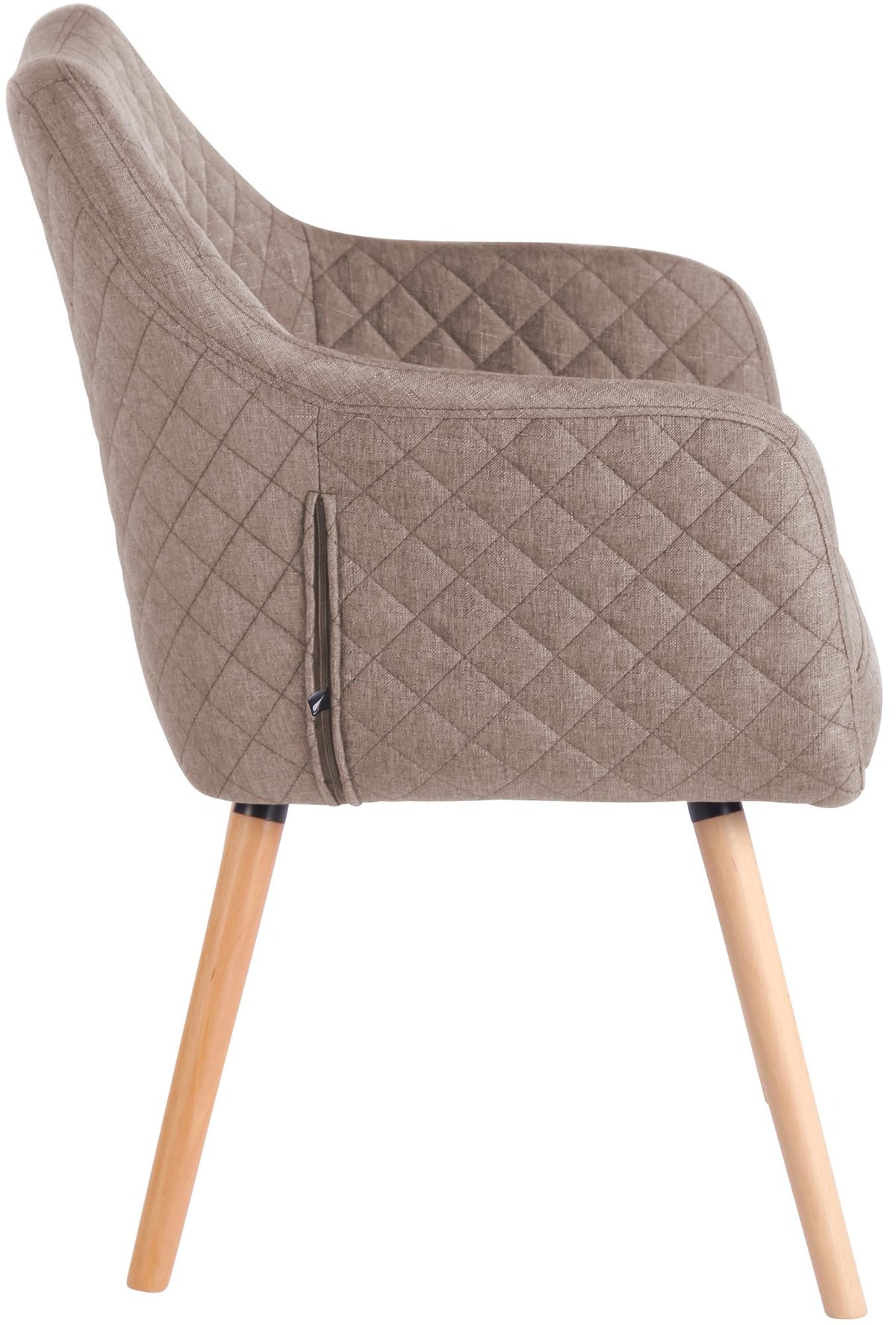 Eetkamerstoel Gent Stof natura,taupe taupe