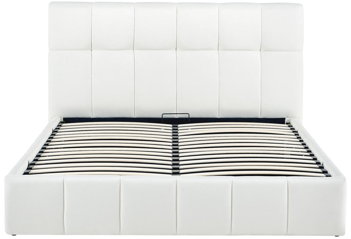 Gestoffeerd bed Ladia creme,160 cm creme