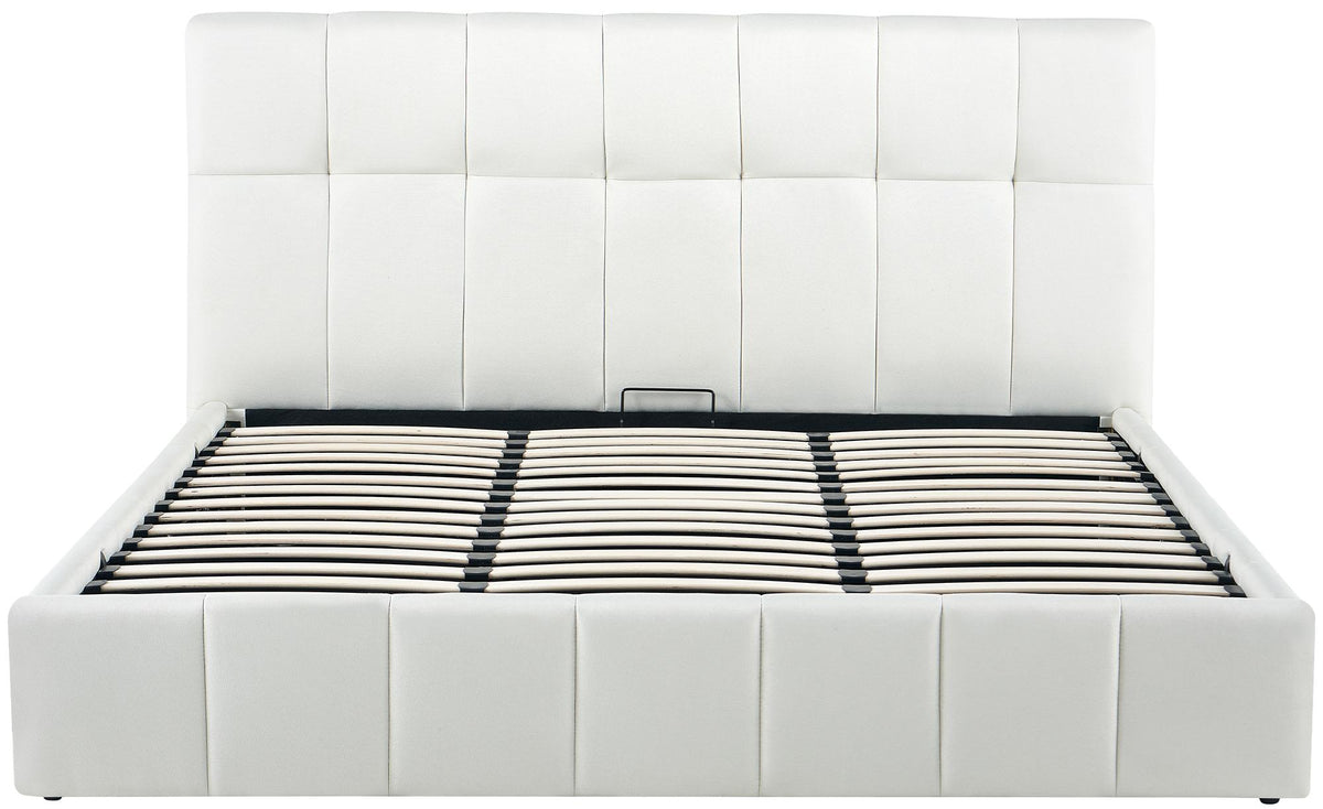 Gestoffeerd bed Ladia creme,180 cm creme
