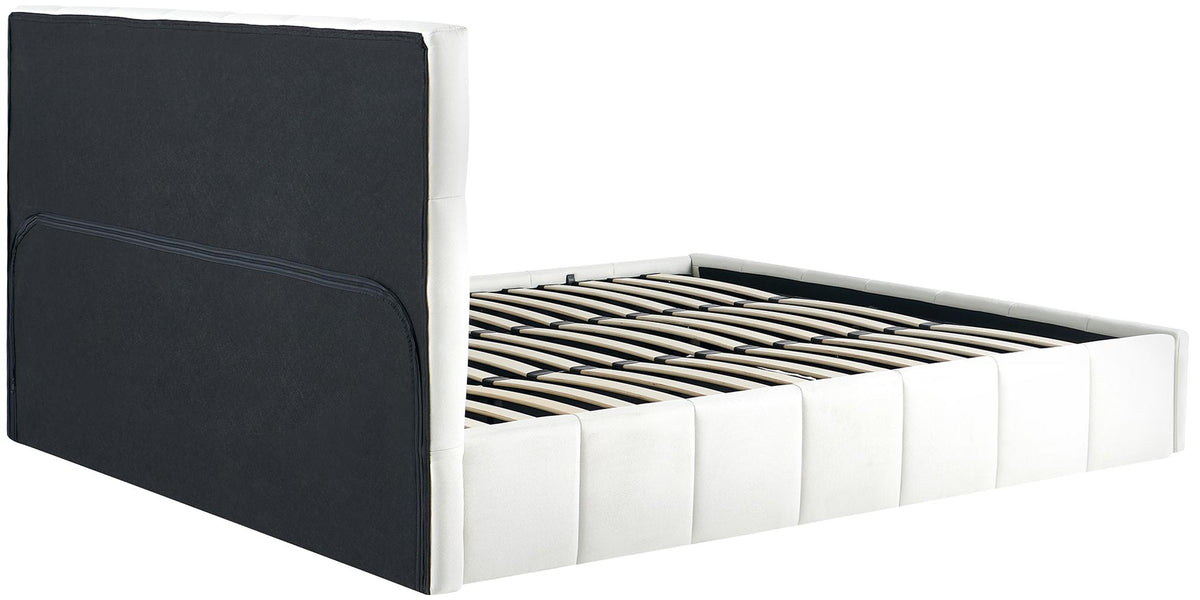 Gestoffeerd bed Ladia creme,180 cm creme