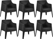 6er Set Stühle Bartal schwarz