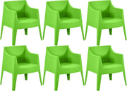 6er Set Stühle Bartal grün
