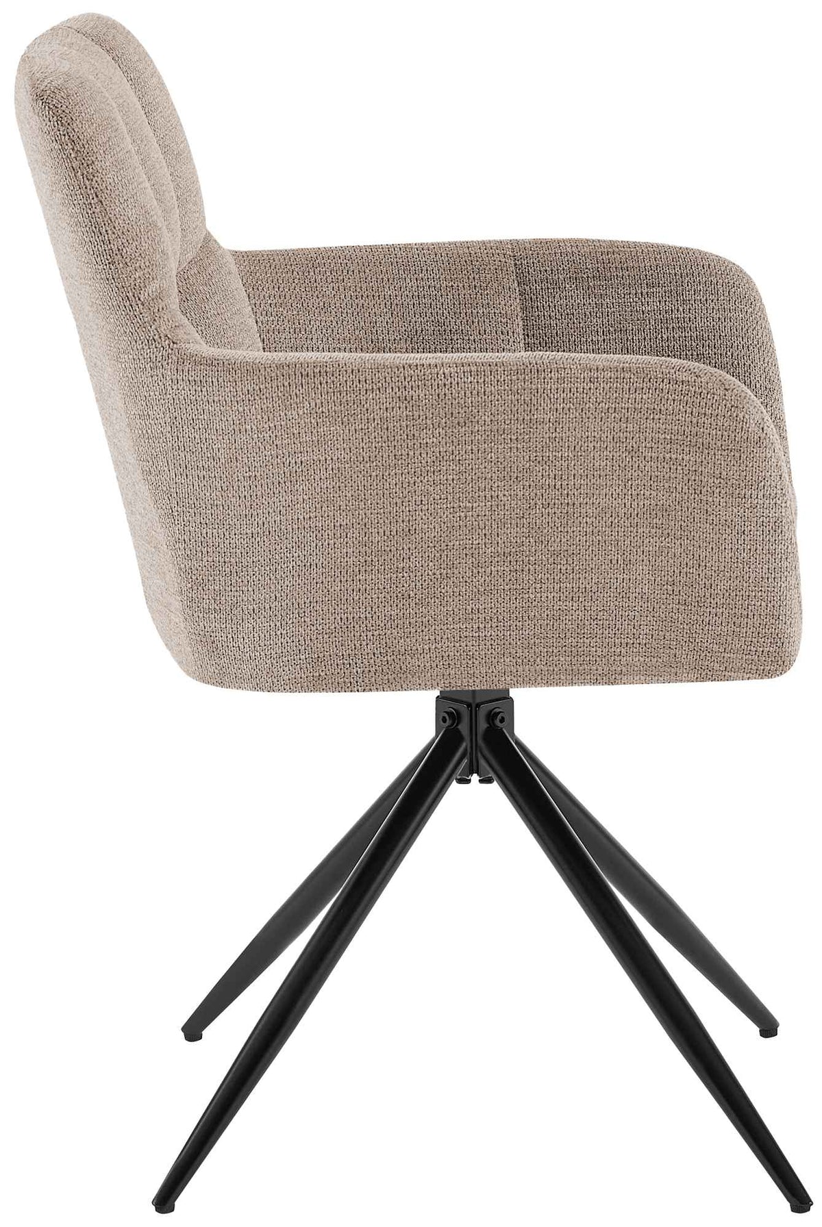Esszimmerstuhl Jonah Stoff taupe